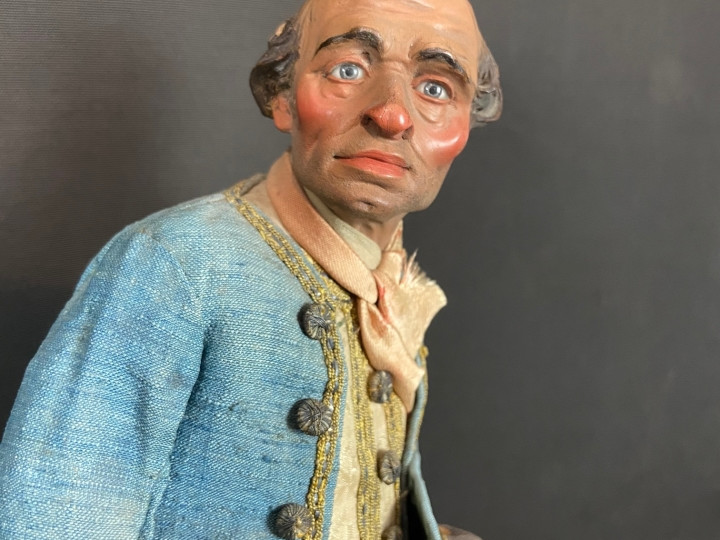 Pastore uomo con giubba e cappello del 700 - Antichità Ioviero
