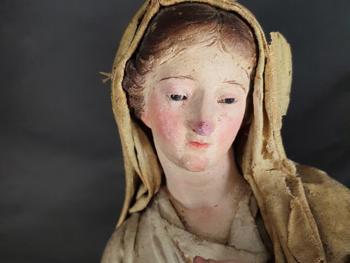 Scultura Madonna Immacolata fine 800 - Antichità Ioviero