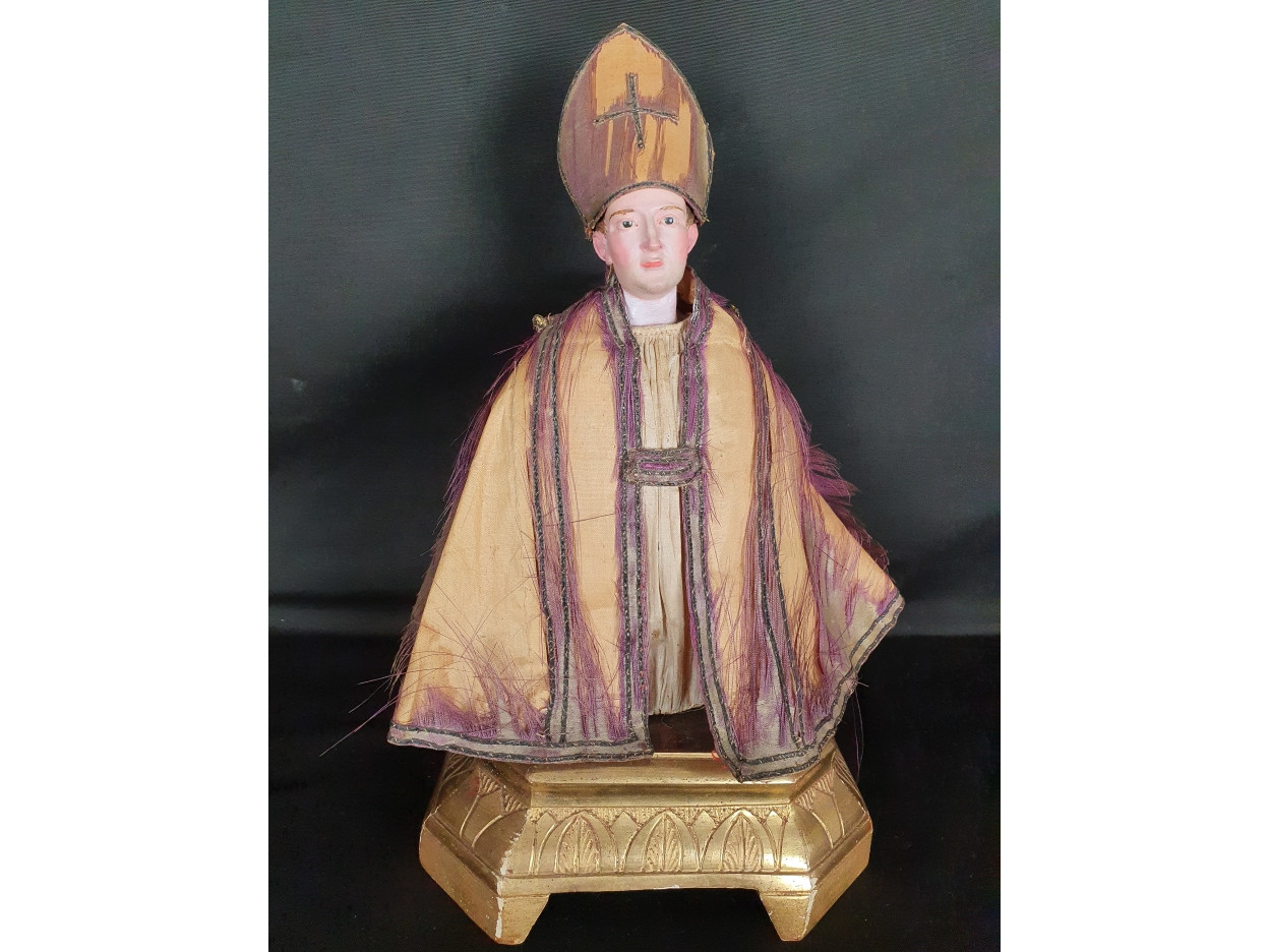 Busto di san-gennaro del 800 - Antichità Ioviero