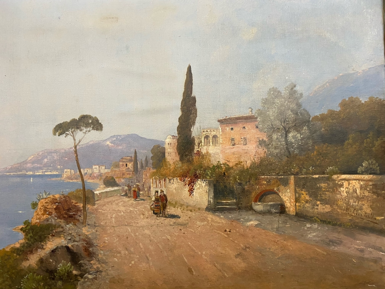 Dipinto della Costiera Amalfitana del 1800 - Antichità Ioviero