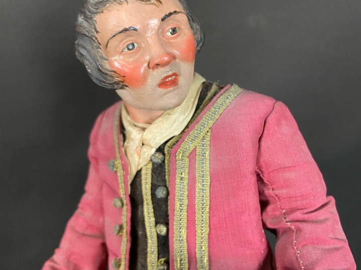 pastore popolano da presepe napoletano del 700 - Antichità Ioviero