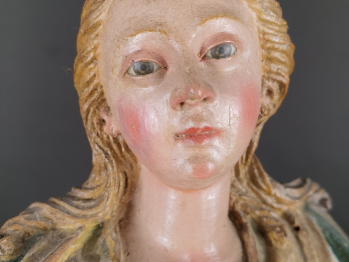 Madonna Immacolata lignea del 700 -Antichità Ioviero