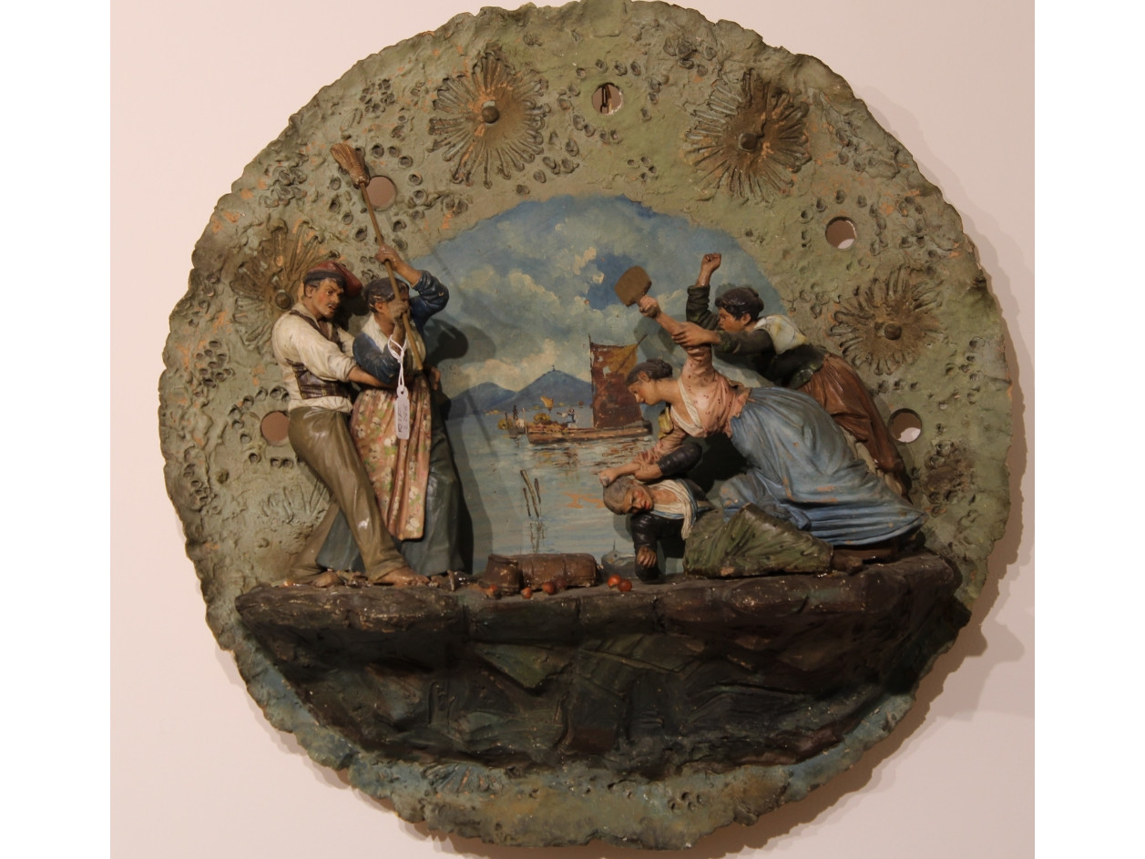 Terracotta scena napoletana -Antichità Ioviero