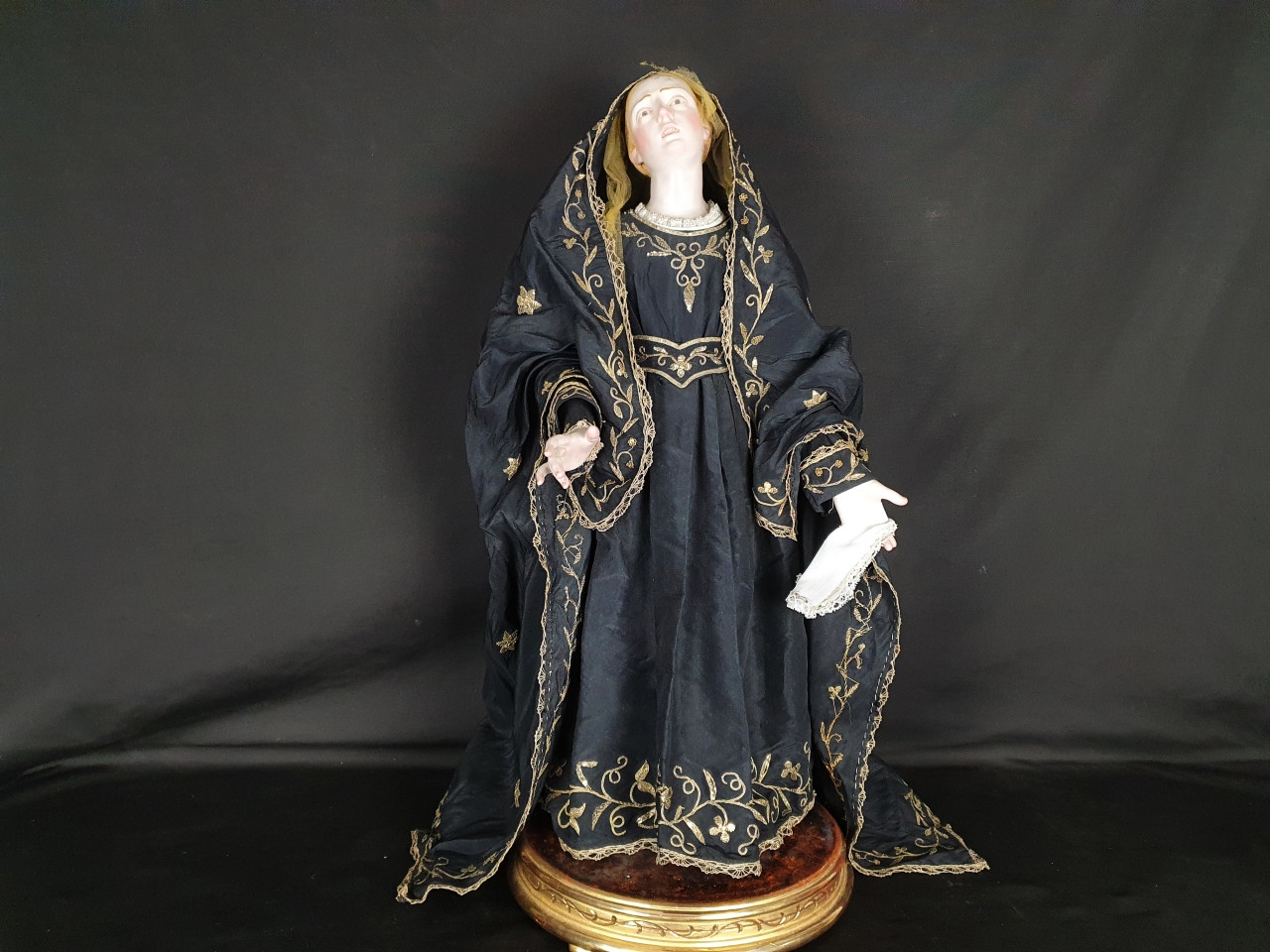 Madonna Addolorata napoletana-del-xix-secolo - Antichità Ioviero