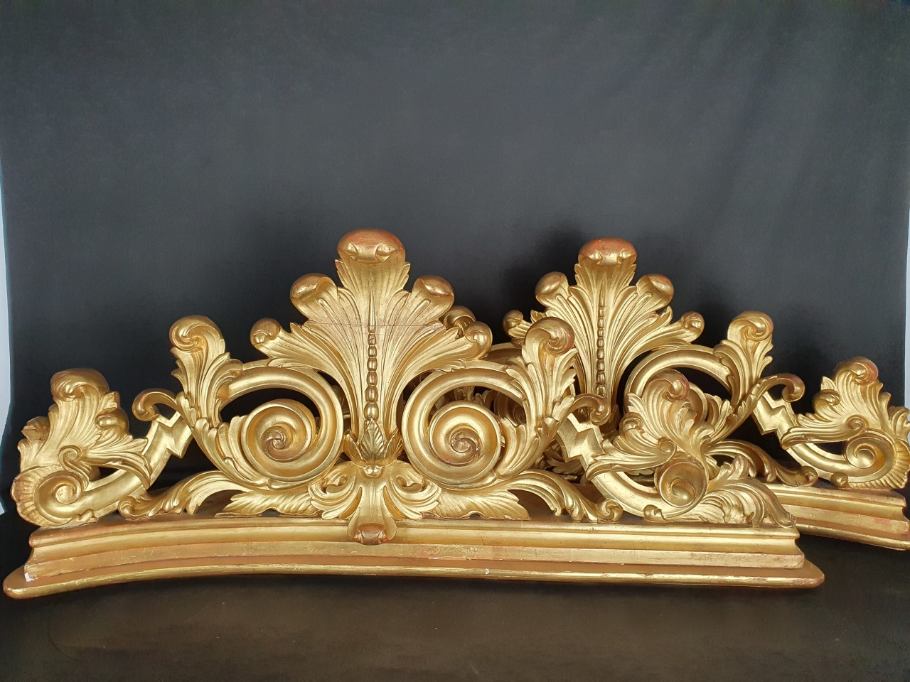 mensole-in-legno-dorato-del-xix-secolo - Antichità Ioviero