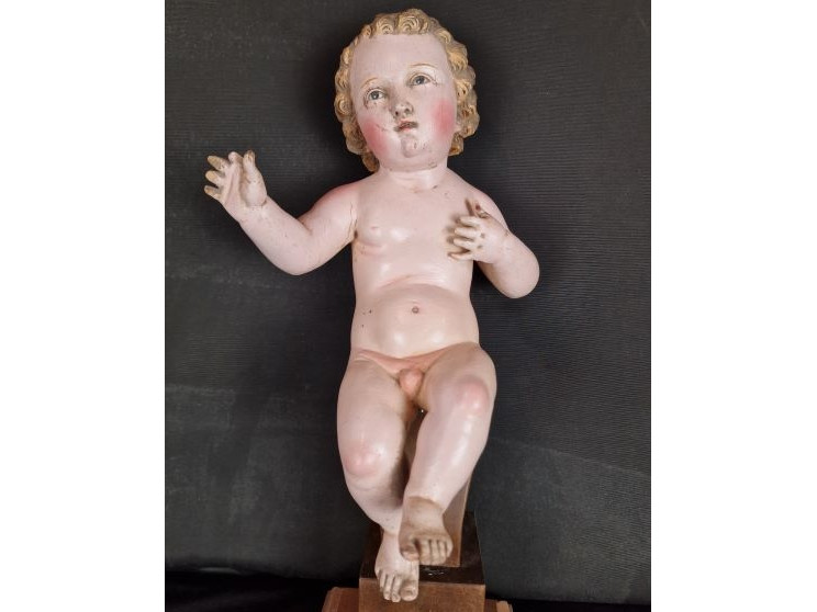 Bambino Gesù napoletana-del-xix-secolo - Antichità Ioviero