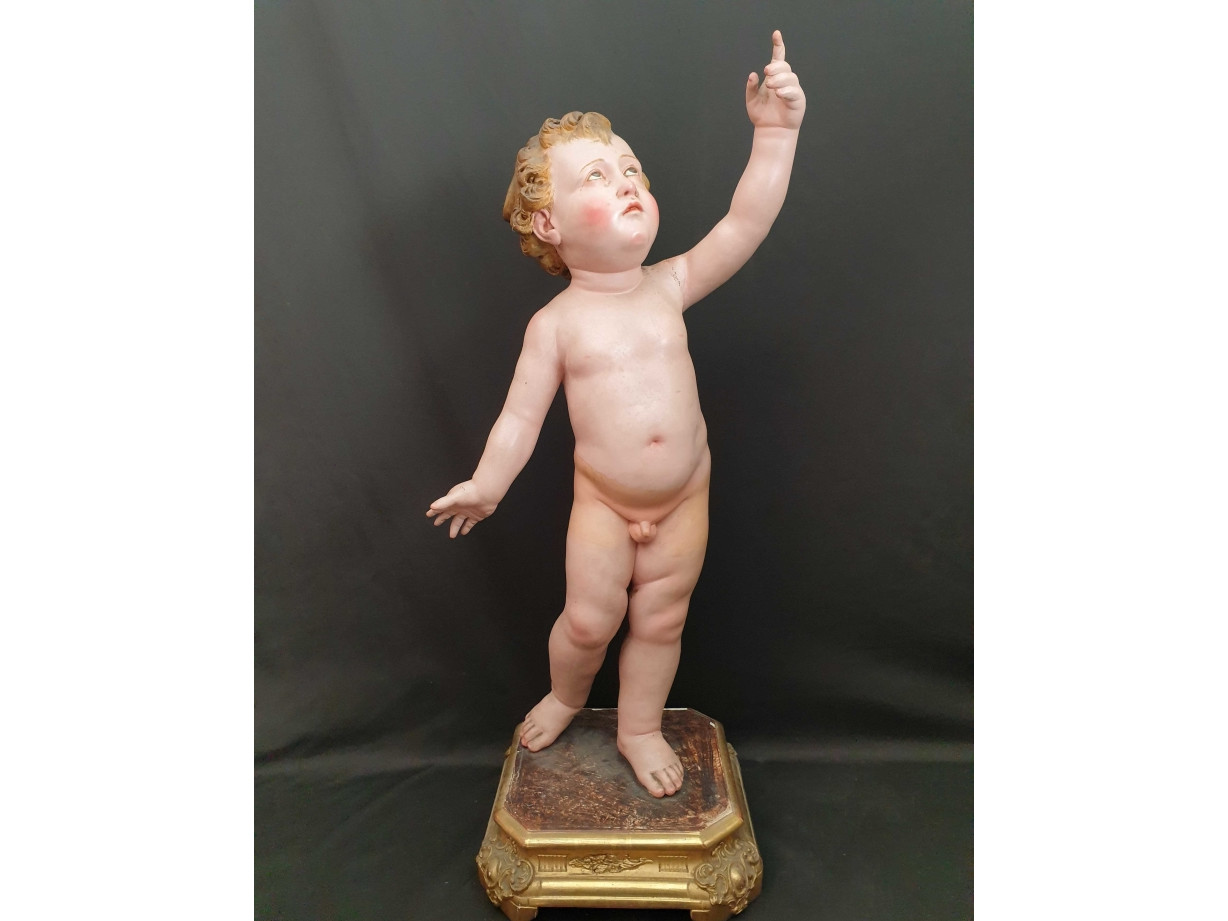 Bambino Gesù in legno del 800 - Antichità Ioviero
