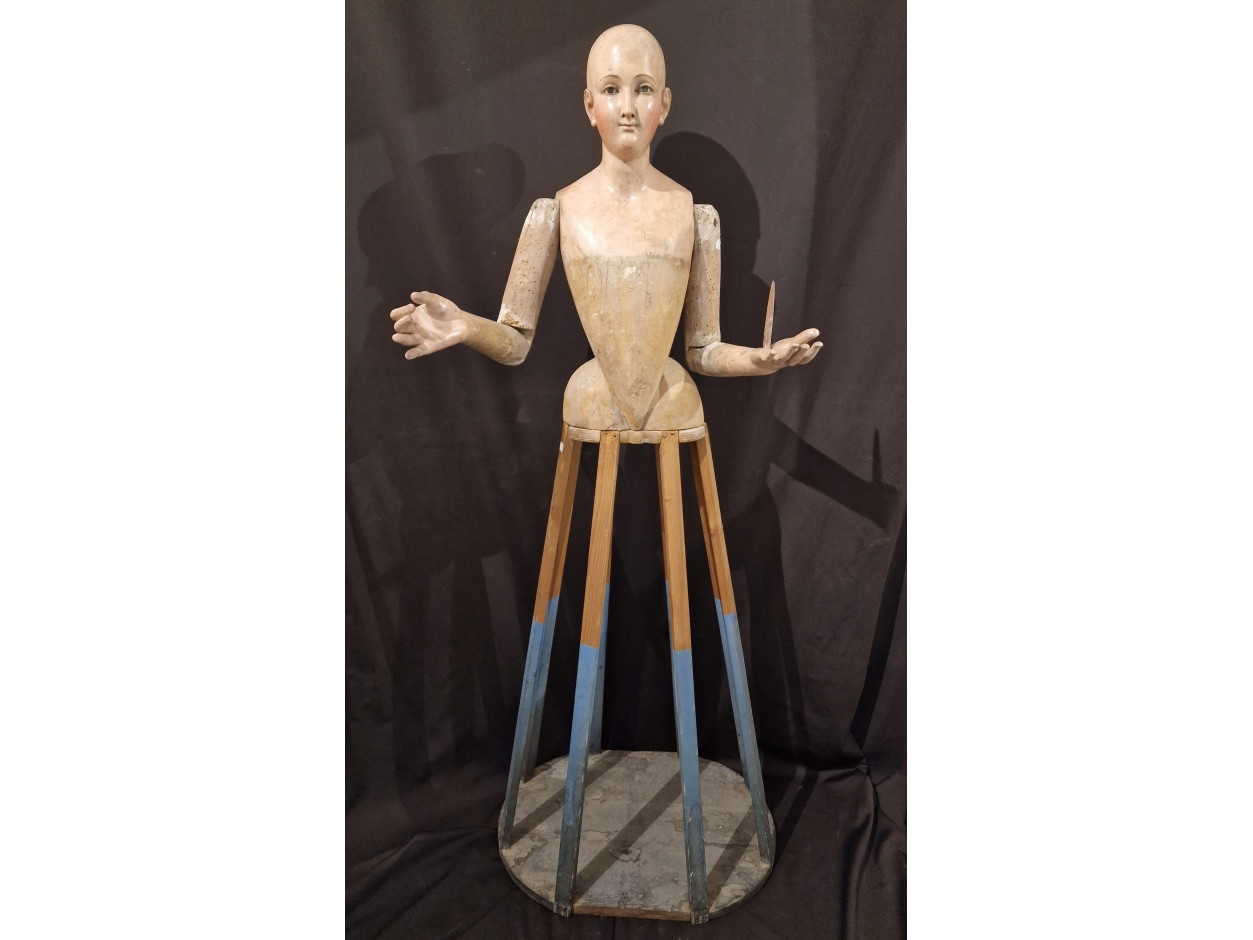 manichino scultura lignea del 700 napoletana - Antichità Ioviero