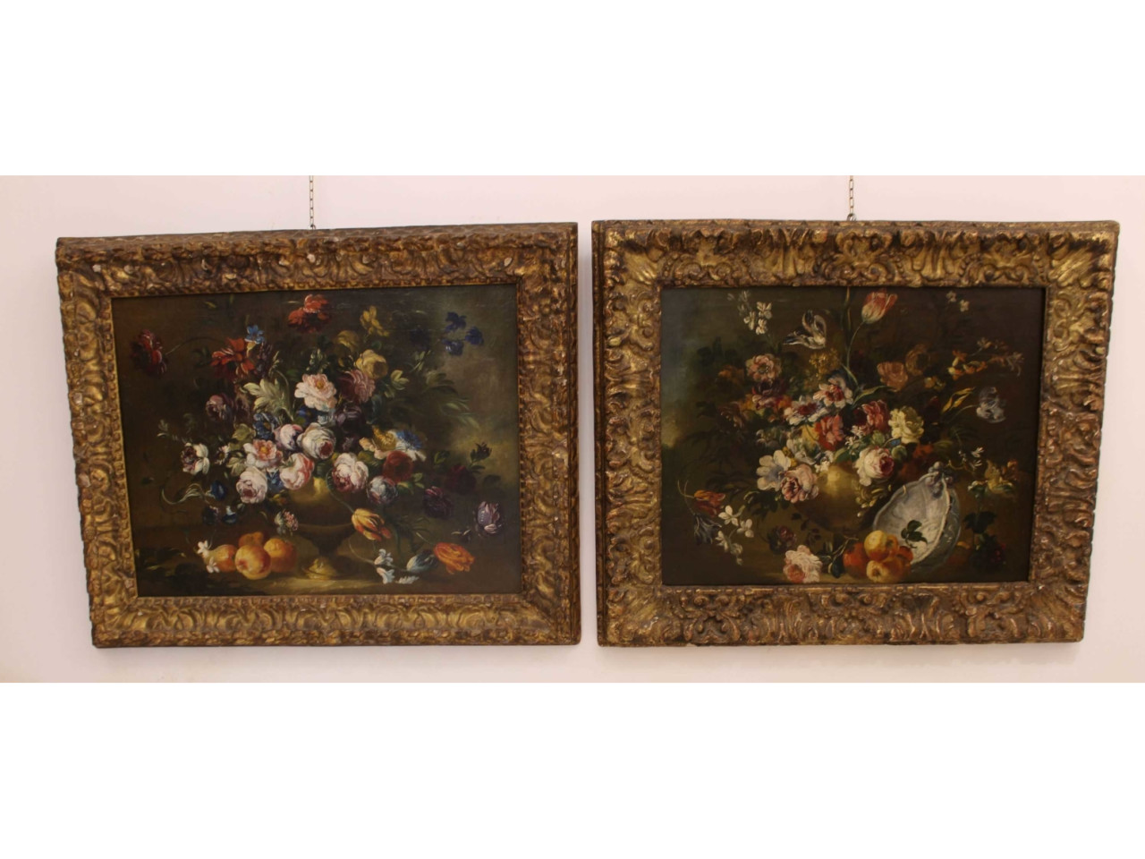 Coppia di nature morte -Antichità Ioviero