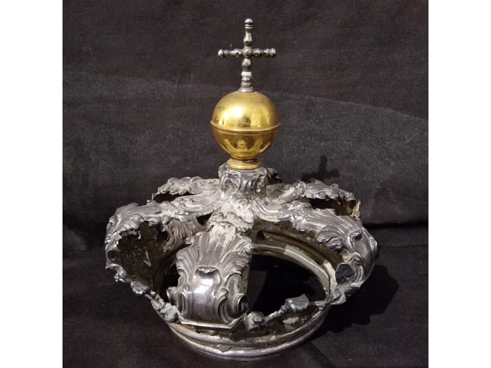Corona in argento del 700 napoletano - Antichità Ioviero