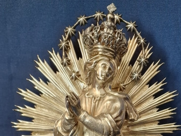 Madonna Immacolata in argento del 800 - Antichità Ioviero