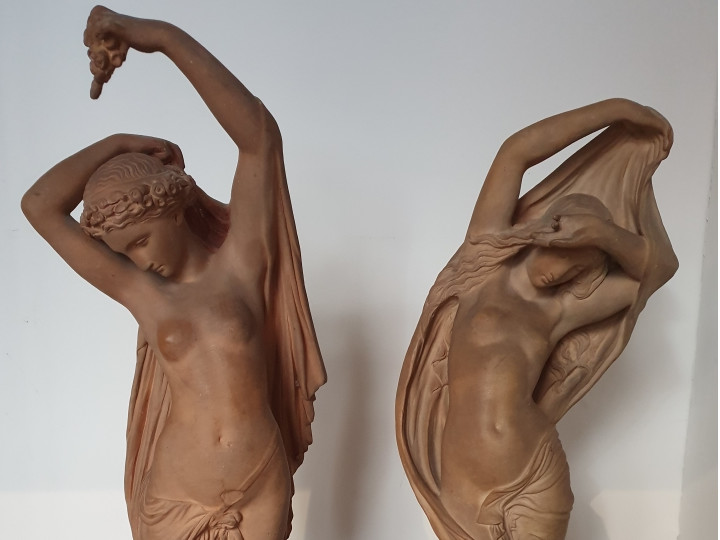 Scultura di venere in terracotta del 800 - Antichità Ioviero