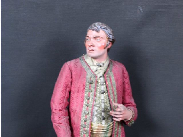 uomo-nobile da presepe napoletano del 700 - Antichità Ioviero