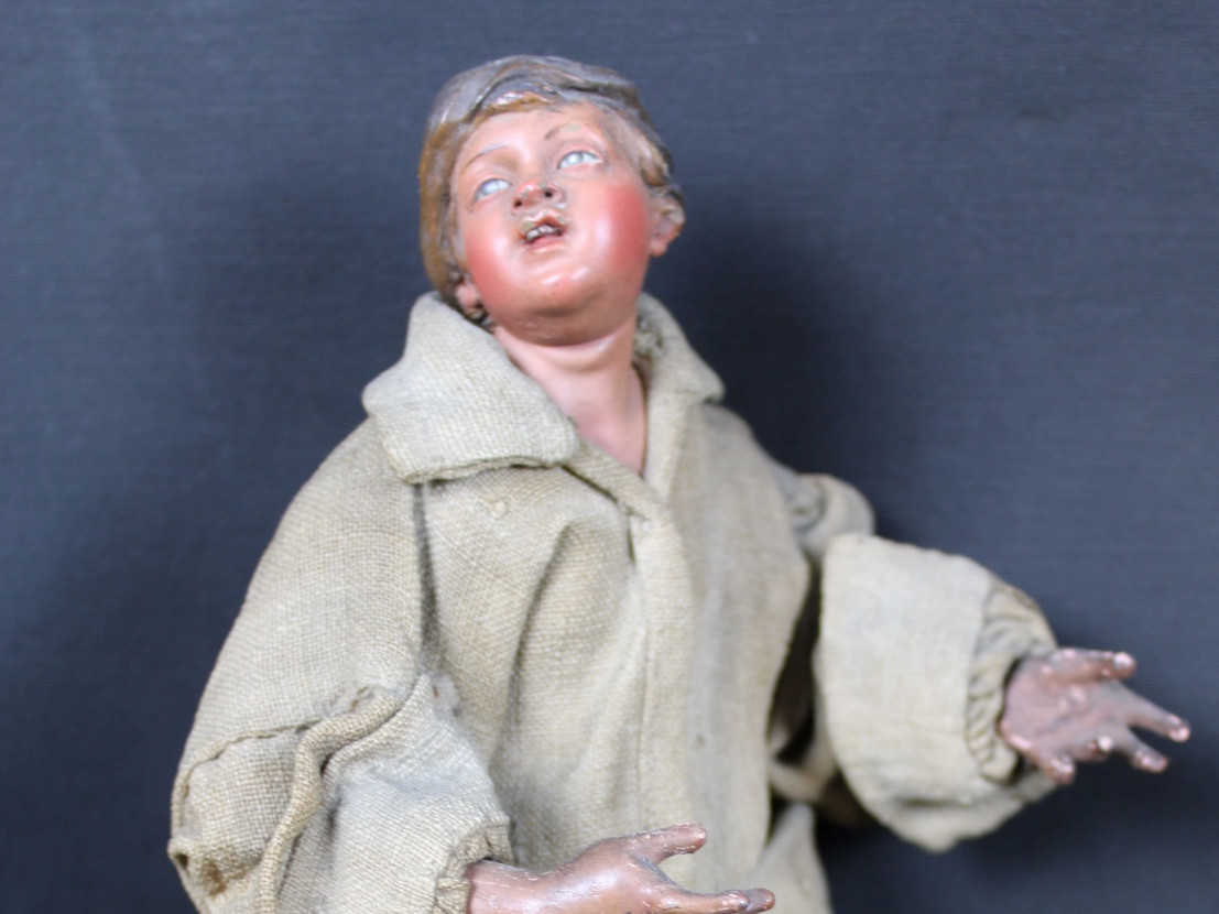 figura-da-presepe-bimbo-rustico del 700 - Antichità Ioviero