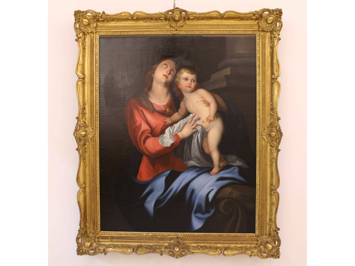 Dipinto Madonna con Bambino - Antichità Ioviero