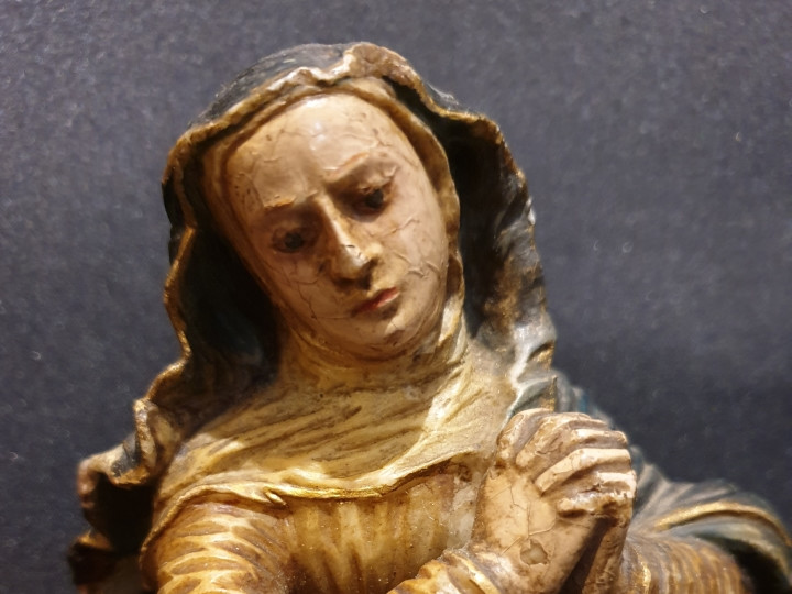 Madonna Immacolata in alabastro - Antichità Ioviero